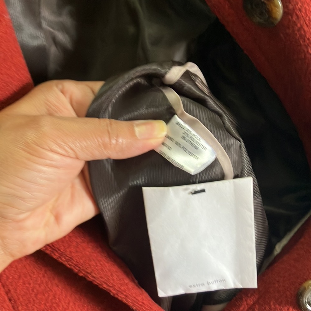 Calvin Klein coat, pre owned, red color - Picture 4 of 4